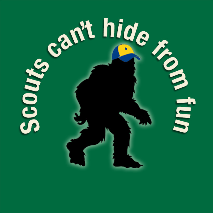 Sasquatch Cartoon - Scouts can't hide from Fun