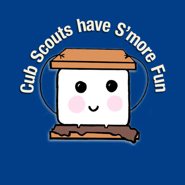 S'more Cartoon - Scouts have S'more Fun